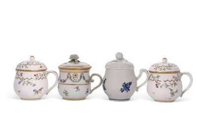Lot 109 - Four 18th Century continental porcelain...