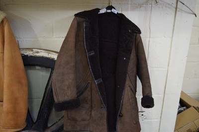 Lot 909 - NURSEYS DARK BROWN SHEEPSKIN JACKET