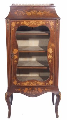 Lot 408 - A late 19th century inlaid and gilt metal...