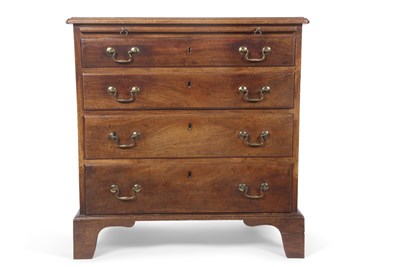 Lot 335 - A George III mahogany chest of small...