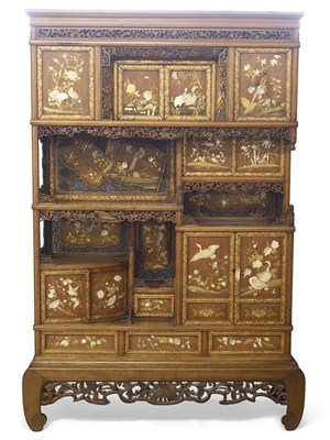 Lot 336 - A late 19th Century Japanese Shodana side...