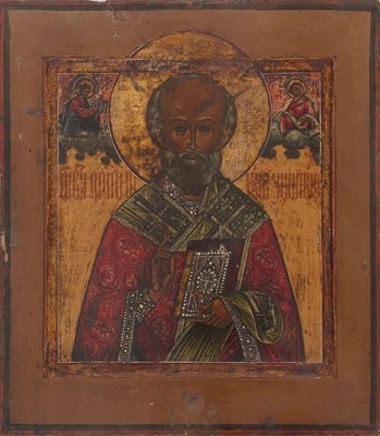 Lot 398 - Russian Icon, circa 18th century, 'Saint Jean...