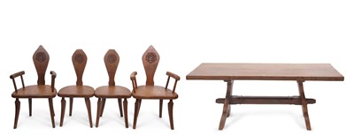 Lot 364 - Jack Grimble, oak refectory dining table, the...