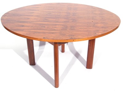 Lot 415 - A mid century Rosewood extending dining table...