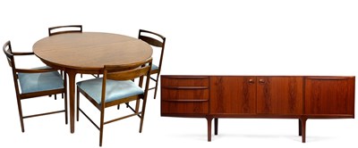 Lot 376 - A McIntosh mid Century rosewood dining room...