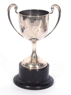 Lot 69 - George Vi silver twin handled trophy of plain...