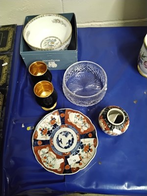 Lot 19 - Mixed Lot: Wedgwood Kutani crane bowl,...
