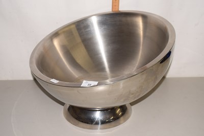 Lot 22 - A Vega pedestal stainless steel bowl or ice...