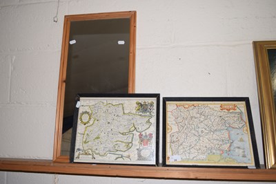 Lot 29 - Two reproduction maps of Essex and a small...