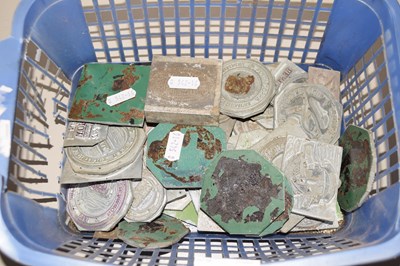 Lot 42 - A box of various printing blocks
