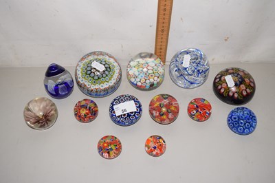 Lot 56 - A collection of assorted paperweights