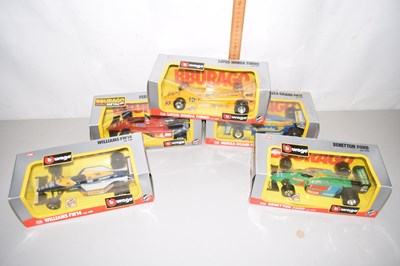 Lot 57 - Group of five boxed Burago model cars