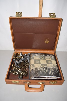 Lot 69 - A boxed Lord of the Rings chess set with...