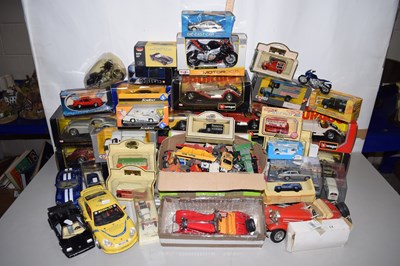 Lot 123 - Large Mixed Lot: Burago and other boxed toy...