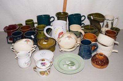 Lot 128 - Mixed Lot: Various Holkham Pottery tankards,...