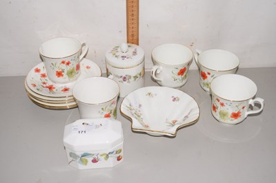 Lot 171 - A Queen Anne part tea set together with...