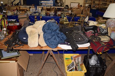 Lot 182 - Collection of various used horse tacks,...
