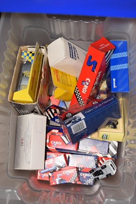 Lot 196 - Box of various assorted Corgi cars etc