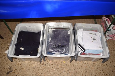 Lot 217 - Three boxes of various as new gents shirts,...