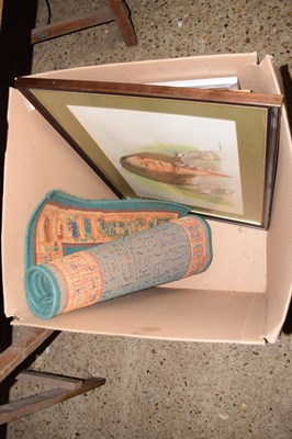 Lot 219 - Box of various mixed pictures, farewell dinner...