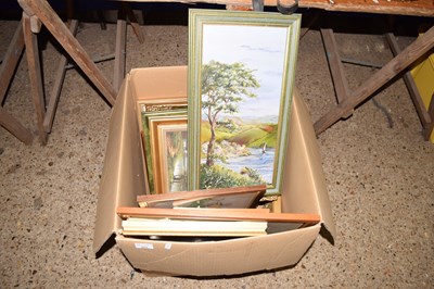 Lot 223 - Box of mixed pictures