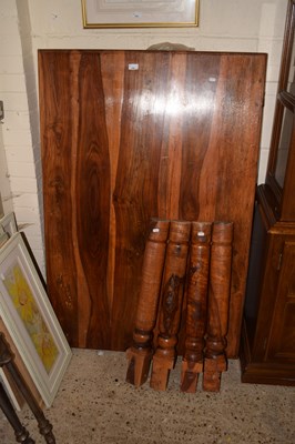 Lot 239 - Small Sheesham hardwood dining table