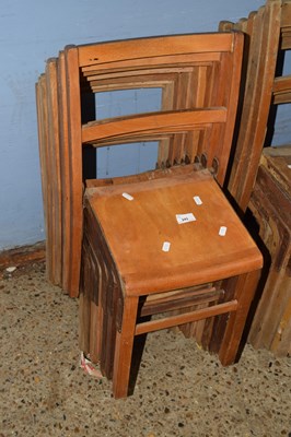 Lot 243 - Nine childrens stacking chairs