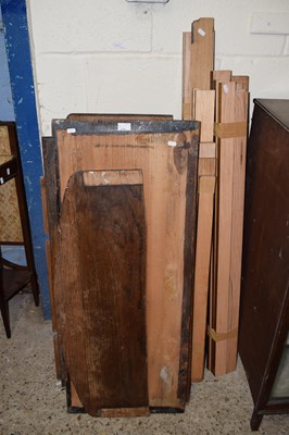Lot 248 - A quantity of various hardwood table leaves,...