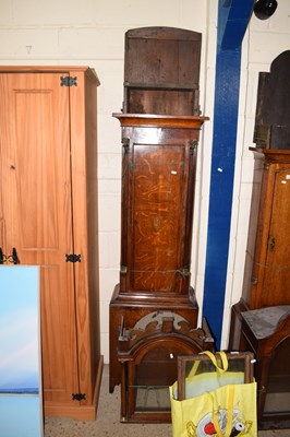 Lot 264 - A Georgian oak and cross banded long case...