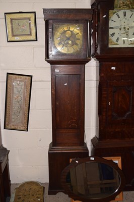 Lot 268 - Vale, Coles Hill a Georgian brass faced long...