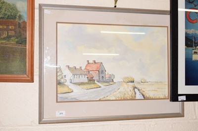 Lot 273 - Graham Ward, study of rural cottages,...