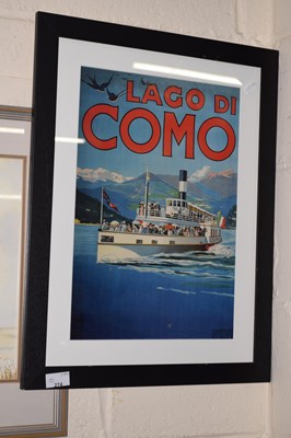 Lot 274 - A reproduction advertising poster for Lake Como