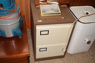 Lot 287 - A metal two drawer filing cabinet