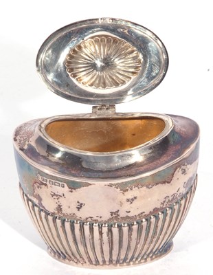 Lot 102 - Early 20th century silver sucrier of oval form,...