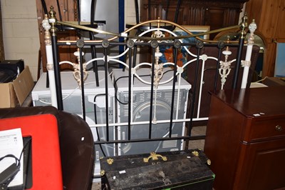 Lot 303 - Two modern metal headboards