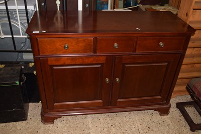 Lot 304 - Modern cherry wood finish sideboard