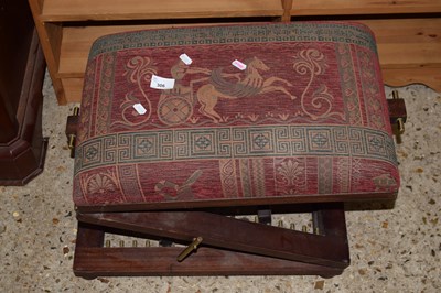 Lot 306 - An adjustable footstool
