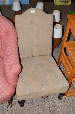 Lot 308 - Victorian upholstered side chair