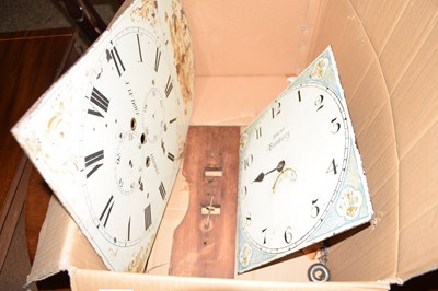Lot 326 - A thirty hour long case clock movement, the...
