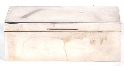 Lot 106 - George VI silver table cigarette box of...