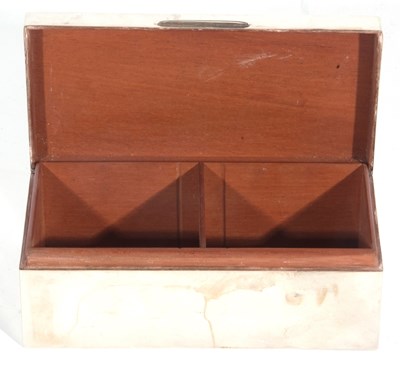 Lot 106 - George VI silver table cigarette box of...