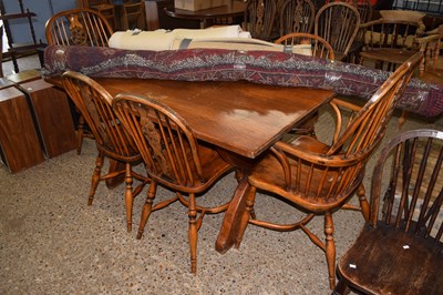 Lot 344 - A 20th Century small refectory type dining...
