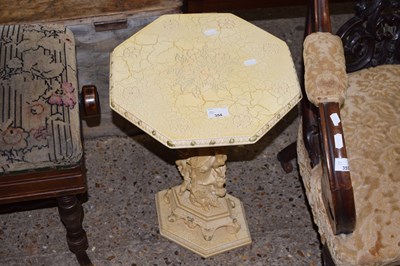 Lot 354 - An Oriental resin side table