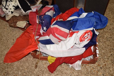 Lot 359 - A box of various modern flags