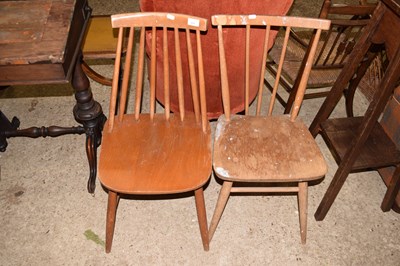 Lot 371 - A vintage Ercol dining chair and one other
