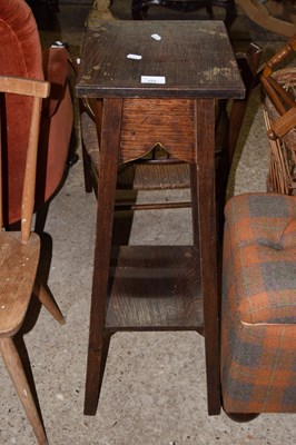 Lot 372 - An early 20th Century oak jardiniere stand