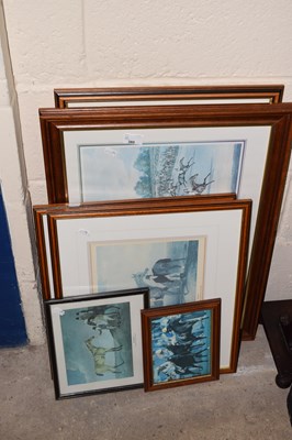 Lot 380 - A collection of reproduction coloured prints...
