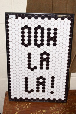 Lot 384 - A modern print on board marked Ooh La La