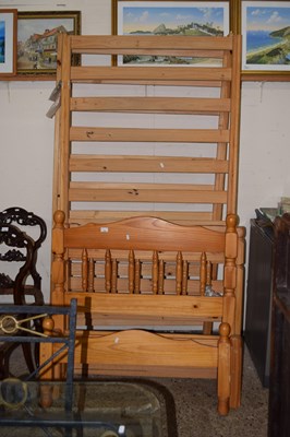 Lot 393 - Two pine single bed frames