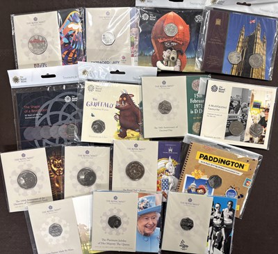 Lot 292 - ROYAL MINT: COLL OF 33 BRILLIANT UNCIRCULATED 50P COINS